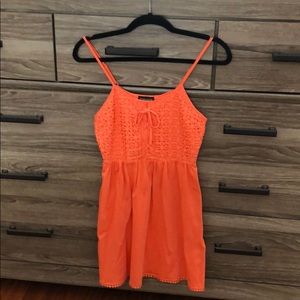 Topshop orange dress